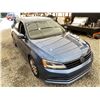 Image 10 : 2016 VW JETTA, BLUE, 236465 KMS, FRONT WHEEL DRIVE. - B261791