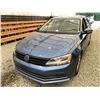 Image 3 : 2016 VW JETTA, BLUE, 236465 KMS, FRONT WHEEL DRIVE. - B261791