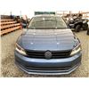 Image 6 : 2016 VW JETTA, BLUE, 236465 KMS, FRONT WHEEL DRIVE. - B261791