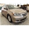Image 8 : 2007 HONDA ODYSSEY, GOLD, 267651 KMS, FRONT WHEEL DRIVE. - B506343
