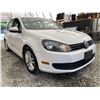 Image 8 : 2010 VW GOLF, WHITE, 281096 KMS, FRONT WHEEL DRIVE. NO RESERVE. - J386443