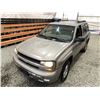 Image 4 : 2002 CHEVROLET TRAIL BLAZER, GOLD, 249994 KMS, 4 WHEEL DRIVE. - D435097