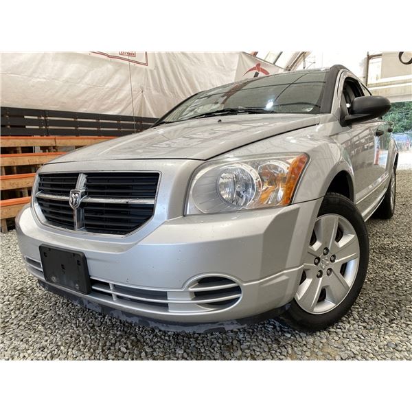 2007 DODGE CALIBER, SILVER, 218063 KMS, FRONT WHEEL DRIVE. - D517799