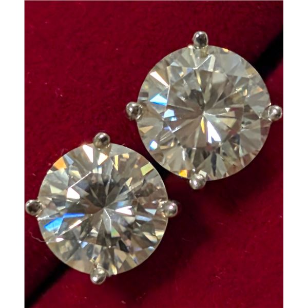 $1755  14K(1G),Moissanite(1.42Ct) Earrings