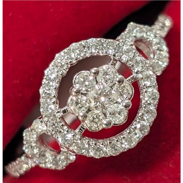 $3315  14K(2.08G),Natural Diamond(0.70Ct) Ring