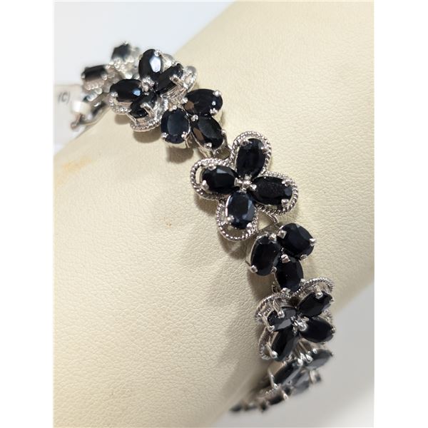 $1780  Si(26.66G),Sapphire(28.42Ct) Bracelet