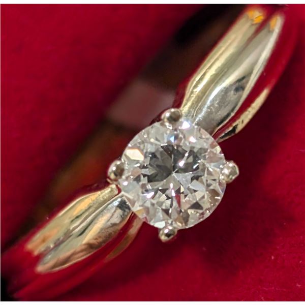 $2710  14K(3.45G),Labdiamond(0.40Ct) Ring