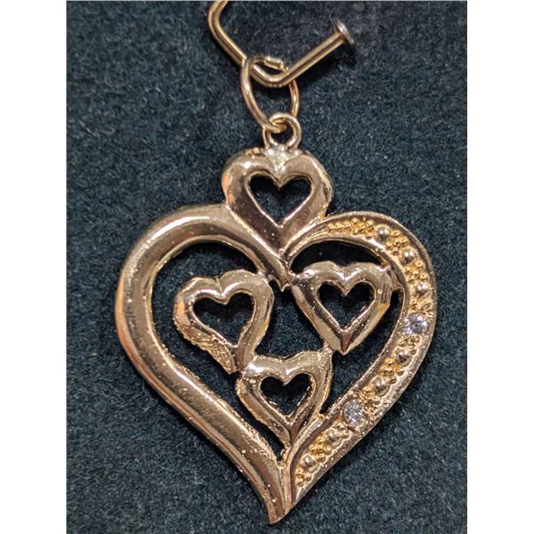 $1000  10K(1.15G),Diamond(0.02Ct) Pendant