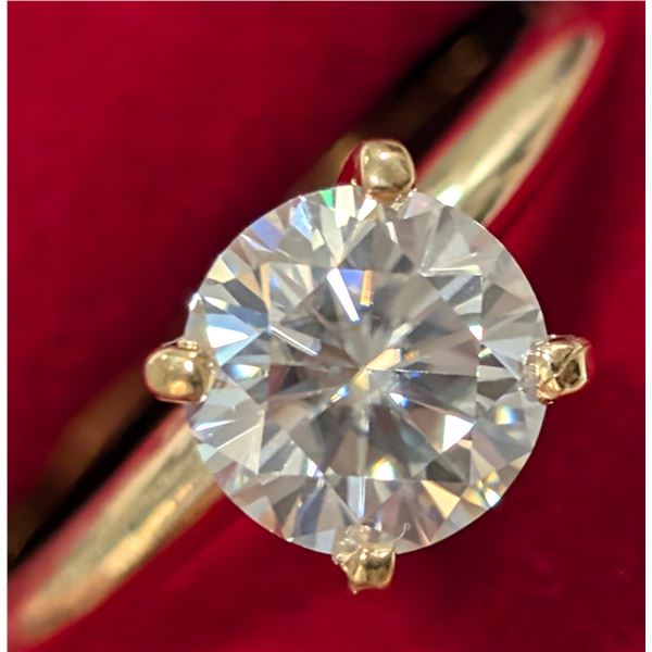 $1770  10K(2.25G),Moissanite(1Ct) Ring
