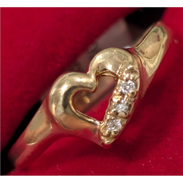 $1200  10K(1.66G),Diamond(0.04Ct) Ring