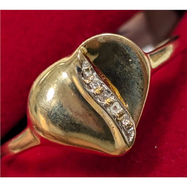 $800  10K(1.3G),Diamond(0.05Ct) Ring