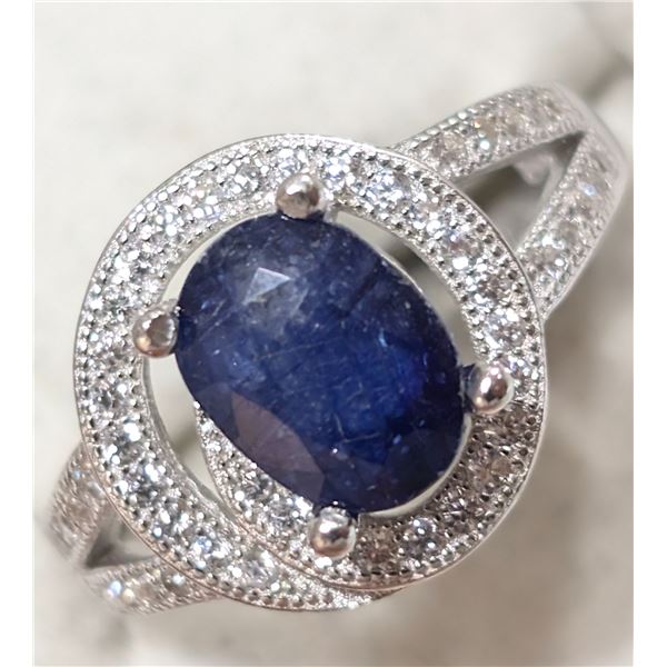 $200  Si(3.32G),Sapphire+Cz Ring