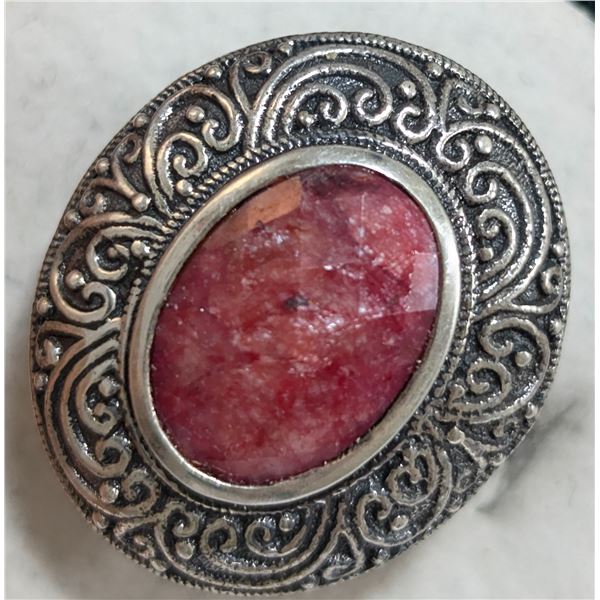 $360  Si(8.05G),Dyed Ruby(7Ct) Ring