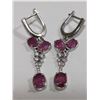 Image 1 : $360  Si(5.63G),Ruby+Cz Earrings