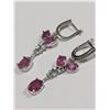 Image 3 : $360  Si(5.63G),Ruby+Cz Earrings