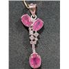 Image 1 : $180  Si,Ruby+Cz Pendant