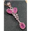 Image 2 : $180  Si,Ruby+Cz Pendant