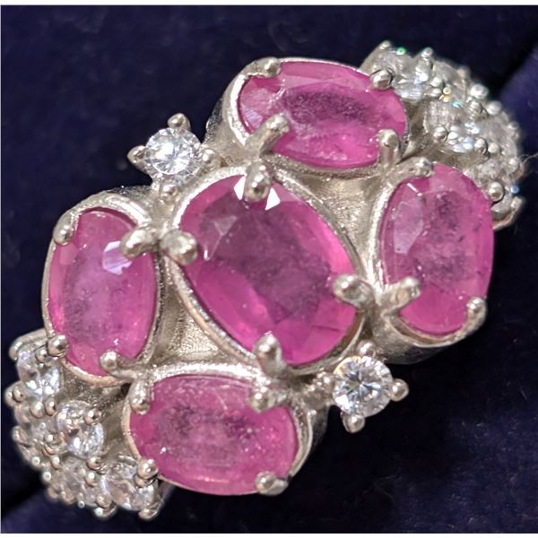 $360  Si(5.44G),Ruby+Cz Ring