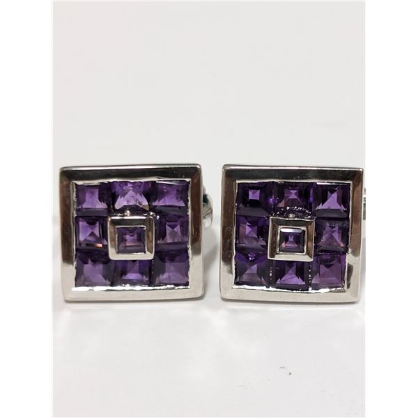 $500  Si(7.91G),Amethyst Earrings