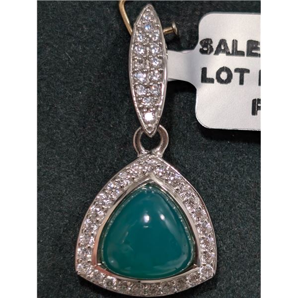 $180  Si(3.1G),Green Onyx(5.15Ct) Pendant