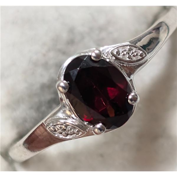 $180  Si,Garnet(0.80Ct) Ring