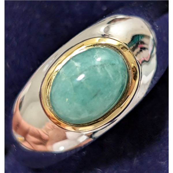 $300  Si(4.47G),Emerald(1.30Ct) Ring