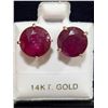 Image 3 : $1490  14K(2.80G),Ruby(8.2Ct) Earrings