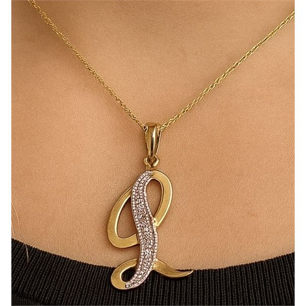 $800  10K(0.85G),Diamond(0.04Ct) Pendant