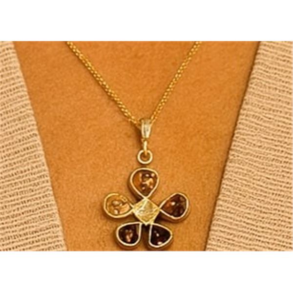 $4000  14K(0.65G),Nat.Diamond(1.1Ct) Pendant