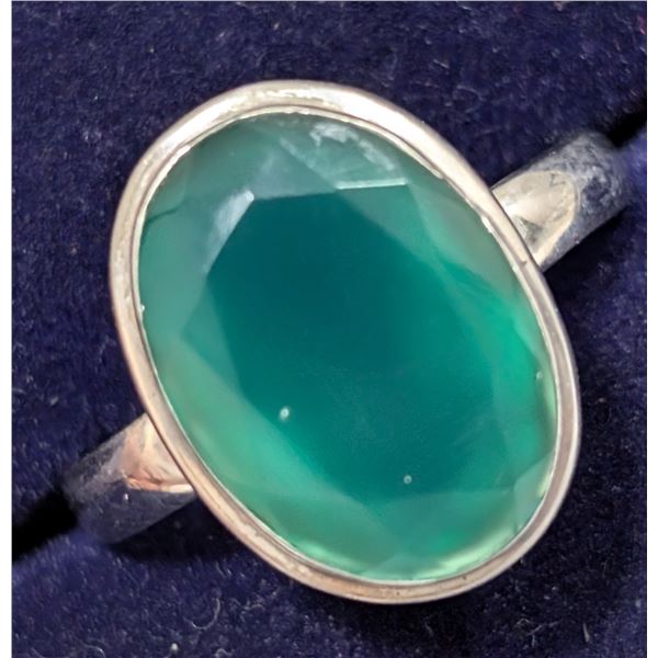 $280  Si(4.60G),Green Onyx Ring