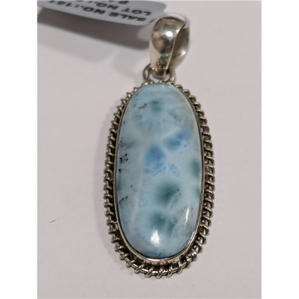 $240  Si(7.6G),Larimar(13.35Ct) Pendant
