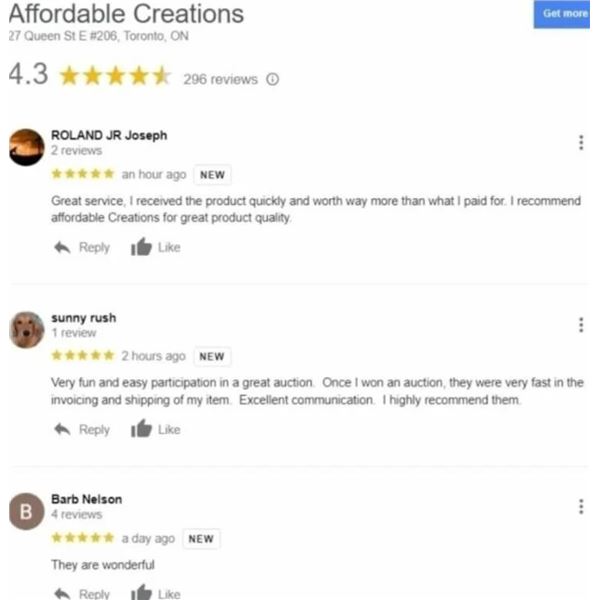4.3star google rating