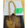 Image 2 : NEW:  20" GOLD TONE NECKLACE