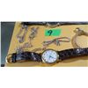 Image 2 : TRAY C/W WATCHES & JEWELRY