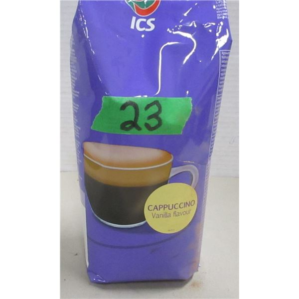 FREIGHT DAMAGE (AS IS):  CAPPUCCINO VANILLA FLAVOR COFFEE (1000G) - LARGE BAG