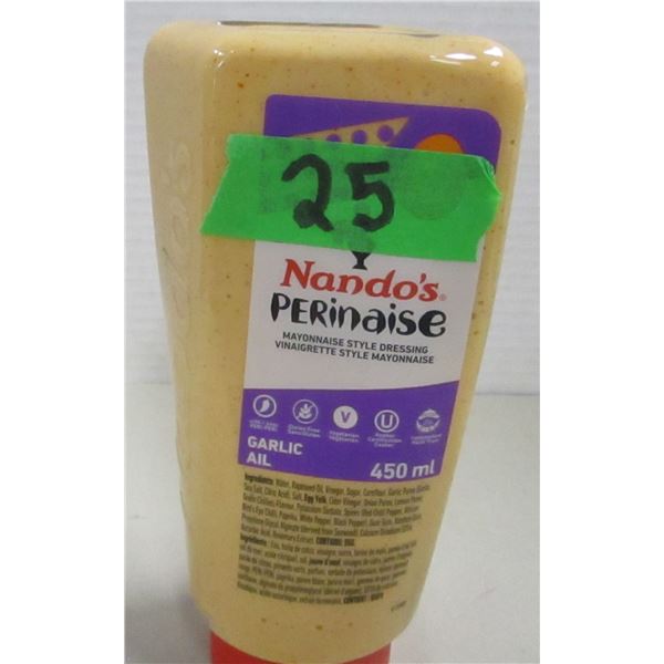 FREIGHT DAMAGE (AS IS):  GARLIC PERINAISE DRESSING (450 ML) - BOTTLE