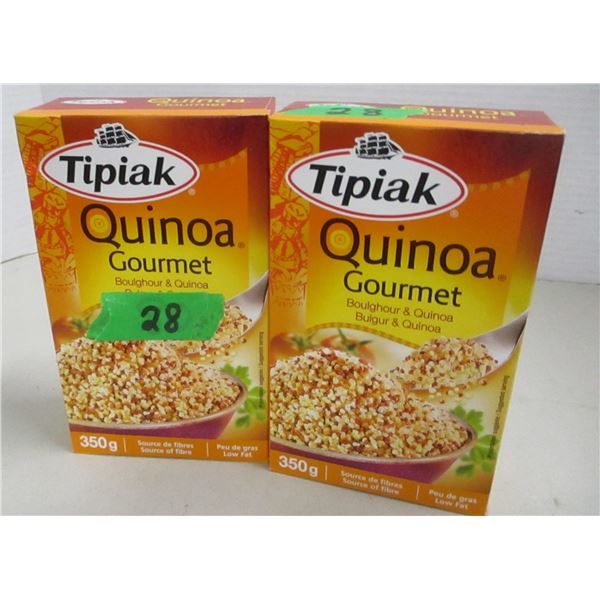 FREIGHT DAMAGE (AS IS):  TIPIAK GOURMET BOULGHOUR QUINOA (2 BOXES X 350G)