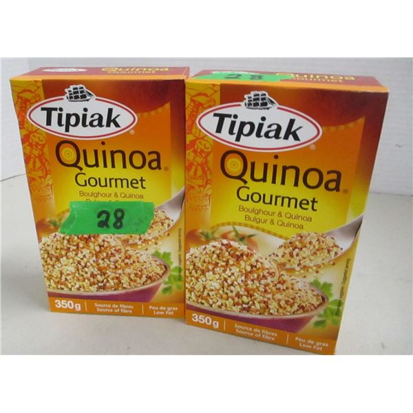 FREIGHT DAMAGE (AS IS):  TIPIAK GOURMET BOULGHOUR QUINOA (2 BOXES X 350G)