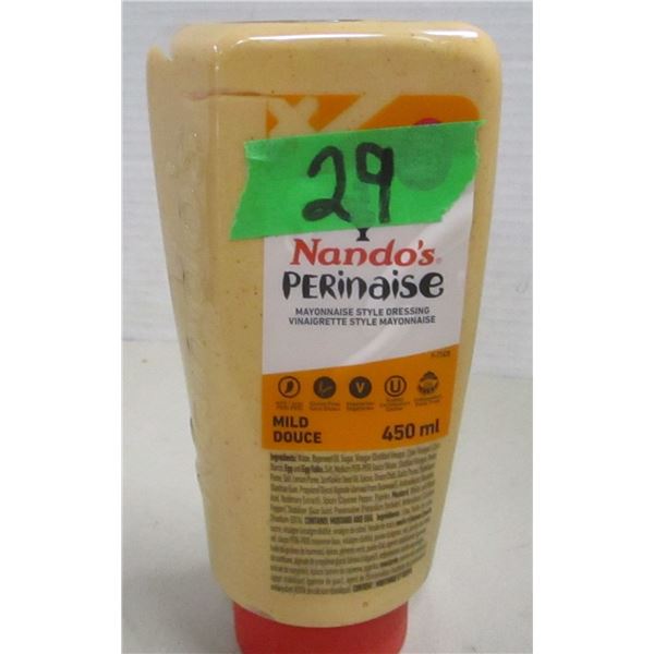 FREIGHT DAMAGE (AS IS):  NANDOS MILD DRESSING (450ML) - BOTTLE