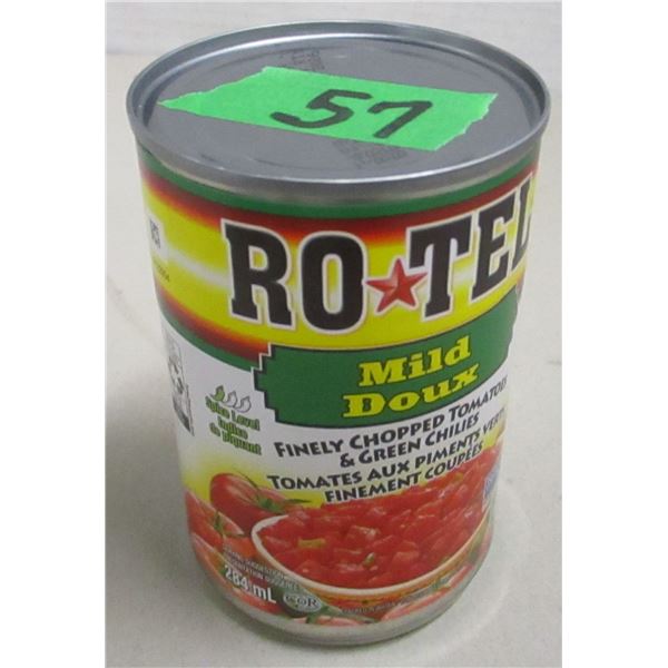 FREIGHT DAMAGE (AS IS):  ROTEL CHOPPED TOMATOES WITH GREEN CHILIS (284 ML) - CAN