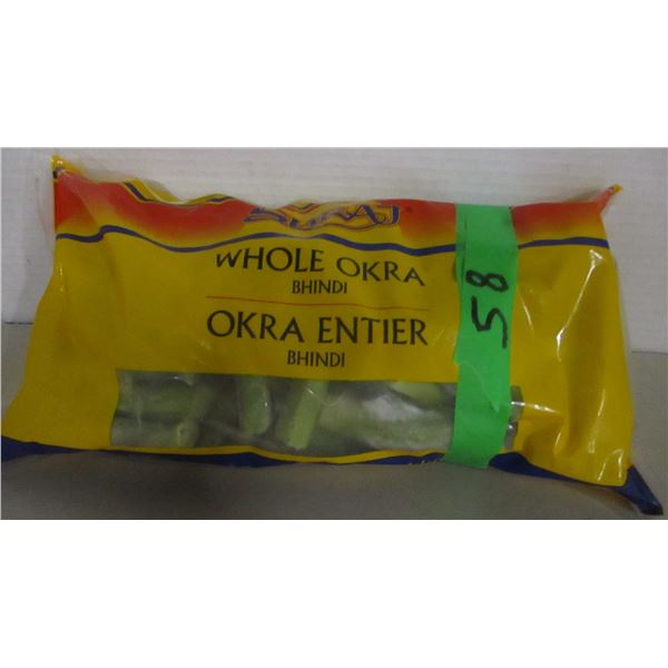FREIGHT DAMAGE (AS IS):  FROZEN WHOLE OKRA (1 KG) - BAG