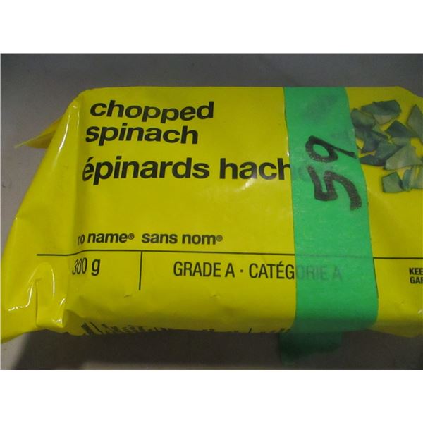 FREIGHT DAMAGE (AS IS):  FROZEN CHOPPED SPINACH (300G) - BAG