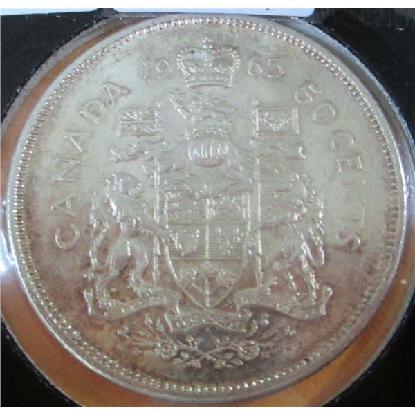 1965 CANADA SILVER HALF DOLLAR