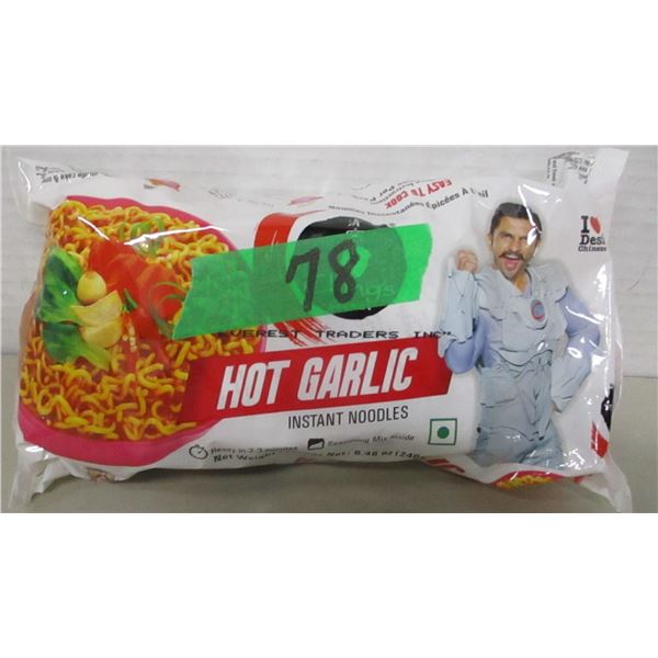FREIGHT DAMAGE (AS IS):  HOT GARLIC NOODLES (240G) - BAG