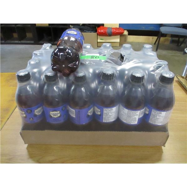 FREIGHT DAMAGE (AS IS):  CANADA DRY BLACKBERRY GINGERALE (24 BOTTLES X 500 ML) - CASE