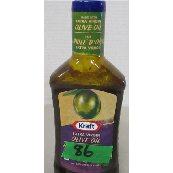 FREIGHT DAMAGE (AS IS):  KRAFT EXTRA VIRGIN OLIVE OIL & VINEGAR DRESSING (475 ML) - BOTTLE