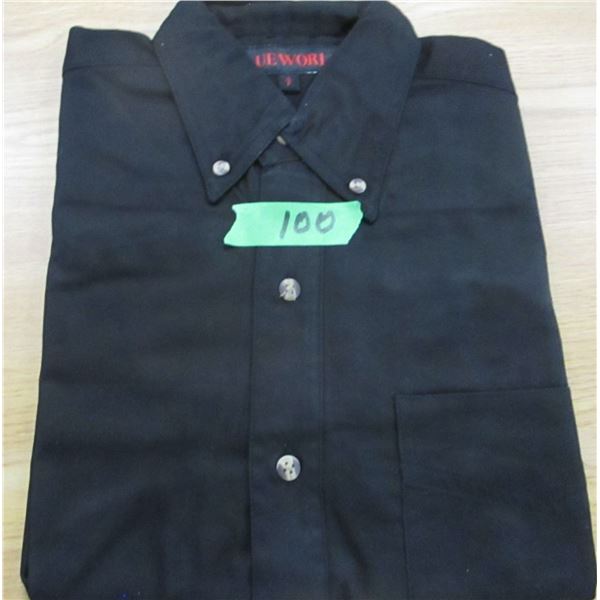 NEW:  MEN'S DARK BLUE LONG SLEEVE SHIRT (SIZE SMALL)