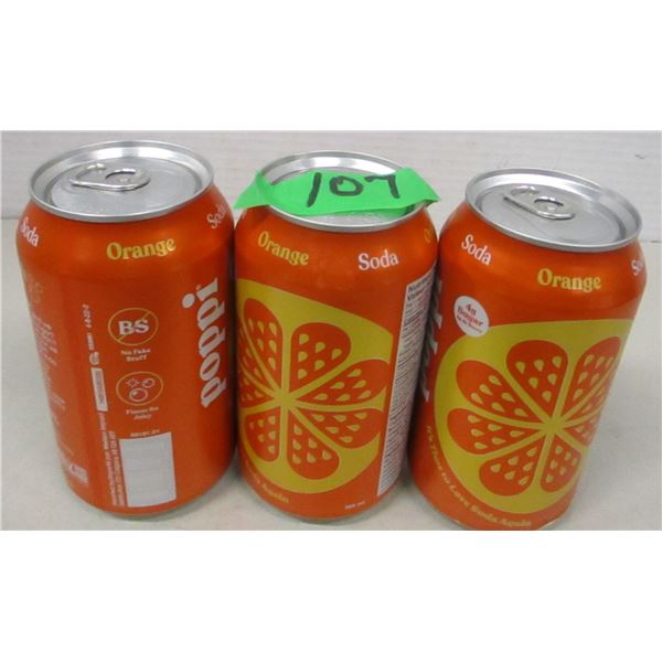 NEW:  POPPI ORANGE FLAVOR ENERGY DRINK (3 CANS (X 355 ML)