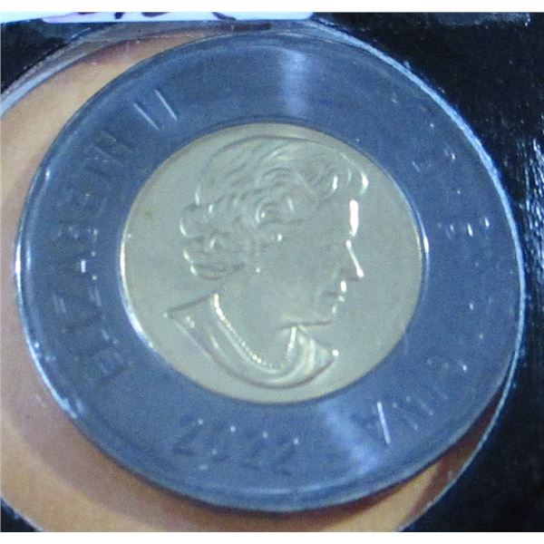 2022 PROOF CAMEO MEMORY OF QUEEN ELIZABETH II LAST OF BLACK TOONIE