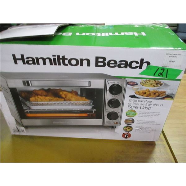 SHELF PULLS (AS IS):  HAMILTON BEACH COMBO AIR FRYER/TOASTER OVEN